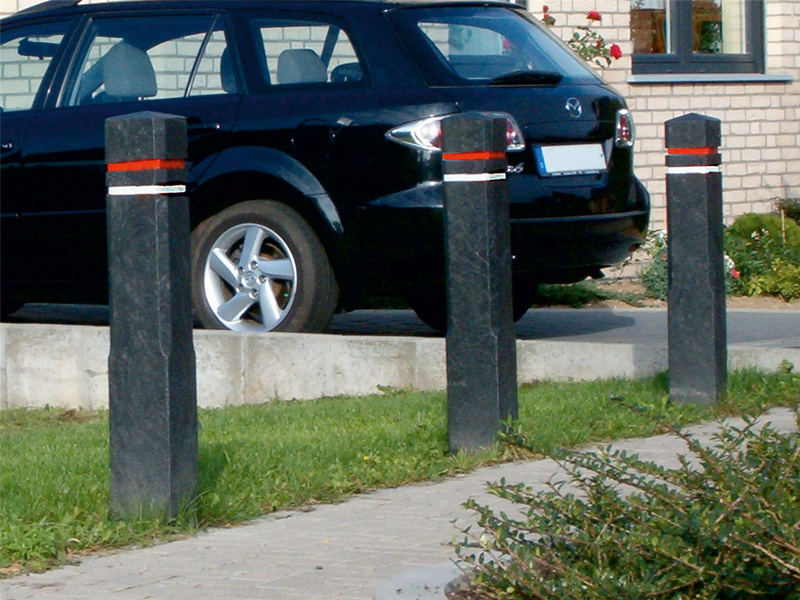 Example of a parking post in use