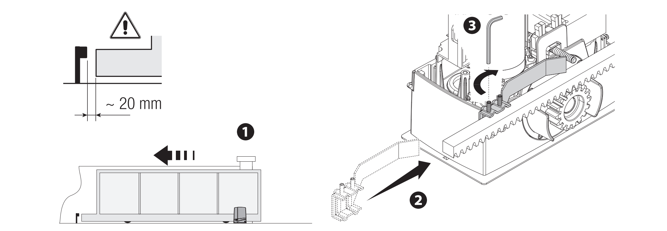 Mechanical switch stop at the open position