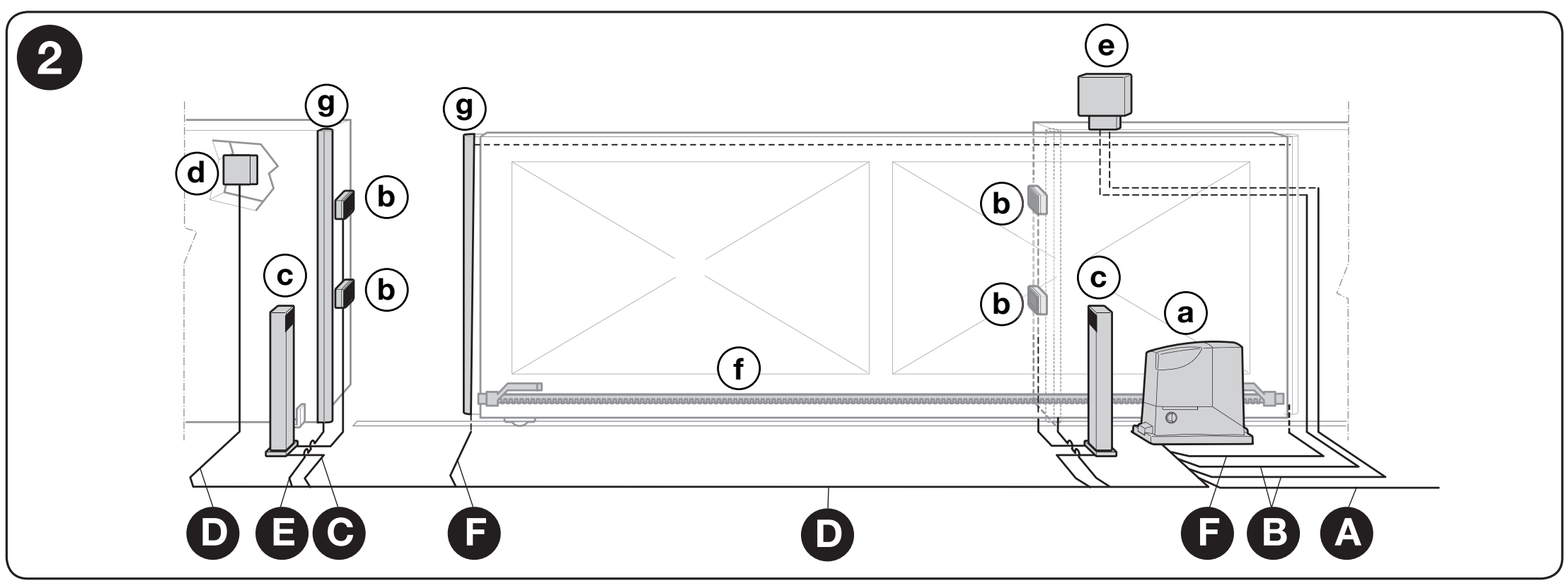 RD400 drive and accessory layout, diagram 2