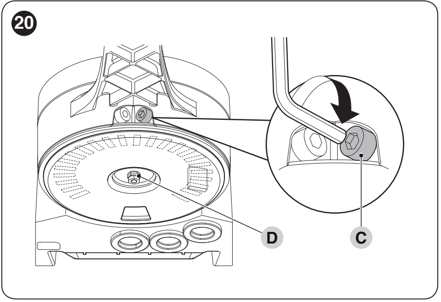 NICE HOPP – fine adjustment and locking of the stop