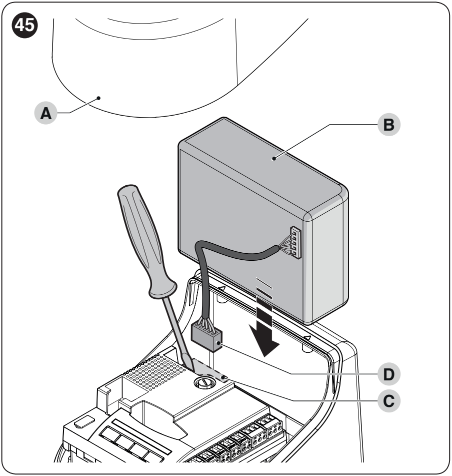 NICE HOPP with POA3R10 – location and connection of the PS124 backup battery NICE HOPP with POA3R10 – location and connection of the PS124 backup battery