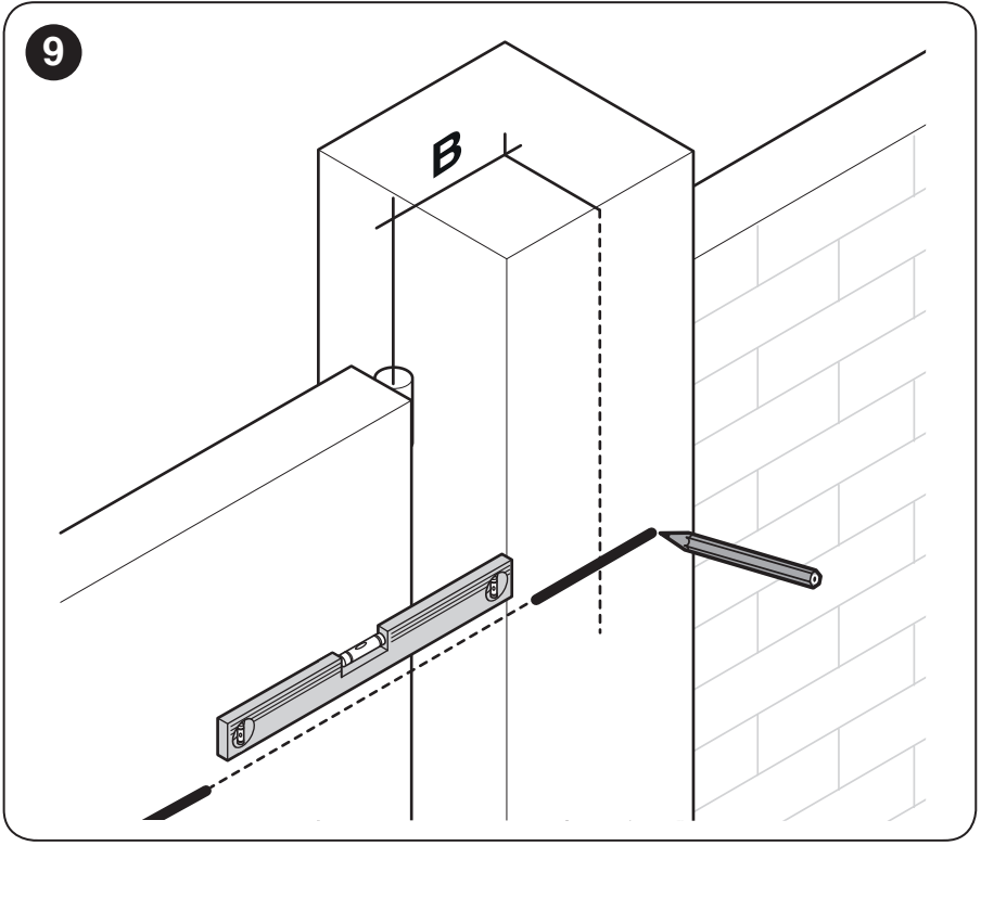 NICE HOPP – bracket position based on distance B
