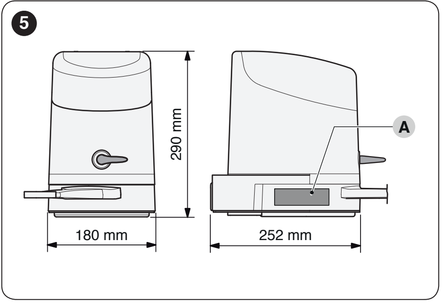NICE HOPP HO7124 and HO7224 – actuator body dimensions NICE HOPP HO7124 and HO7224 – actuator body dimensions