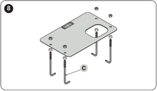 Installing the ROBO1000 mounting plate