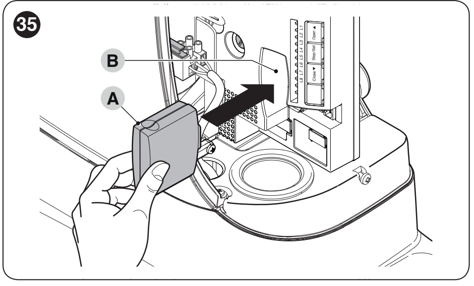 Installing a plug-in receiver in the SM connector of the RUN1500
