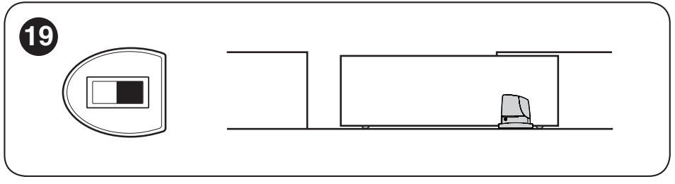 RUN1500 opening direction switch – gate leaf moves to the right