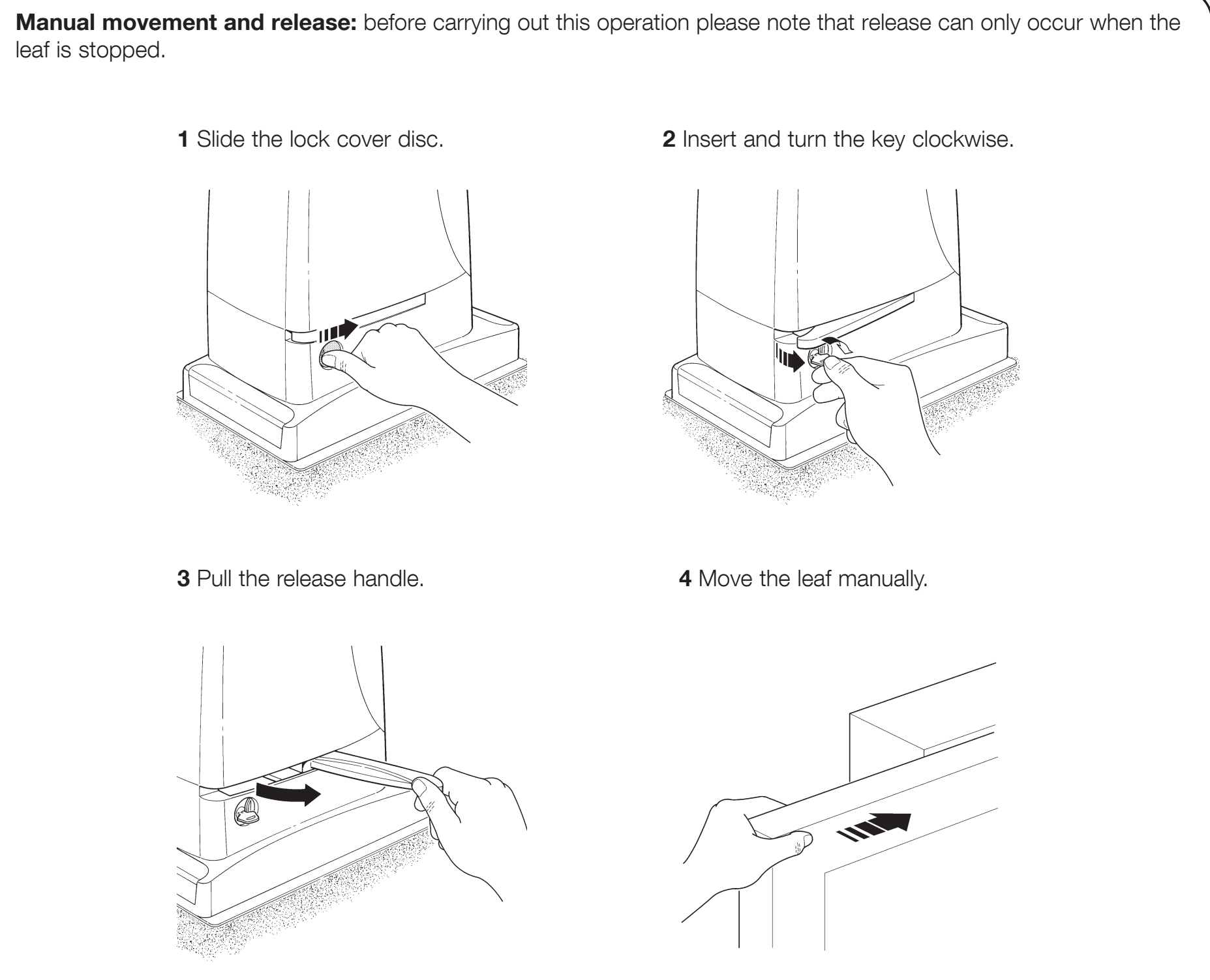 NICE Robus 600 release Manual release