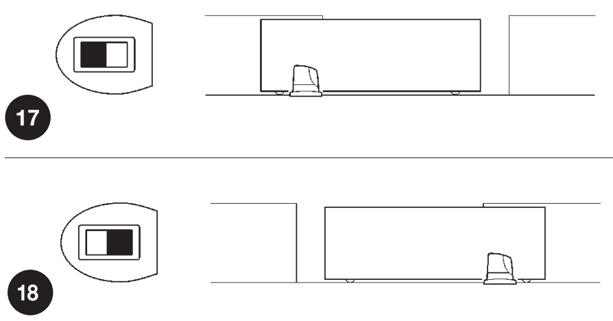 RUN2500I – direction setting: upper image, left; lower image, right