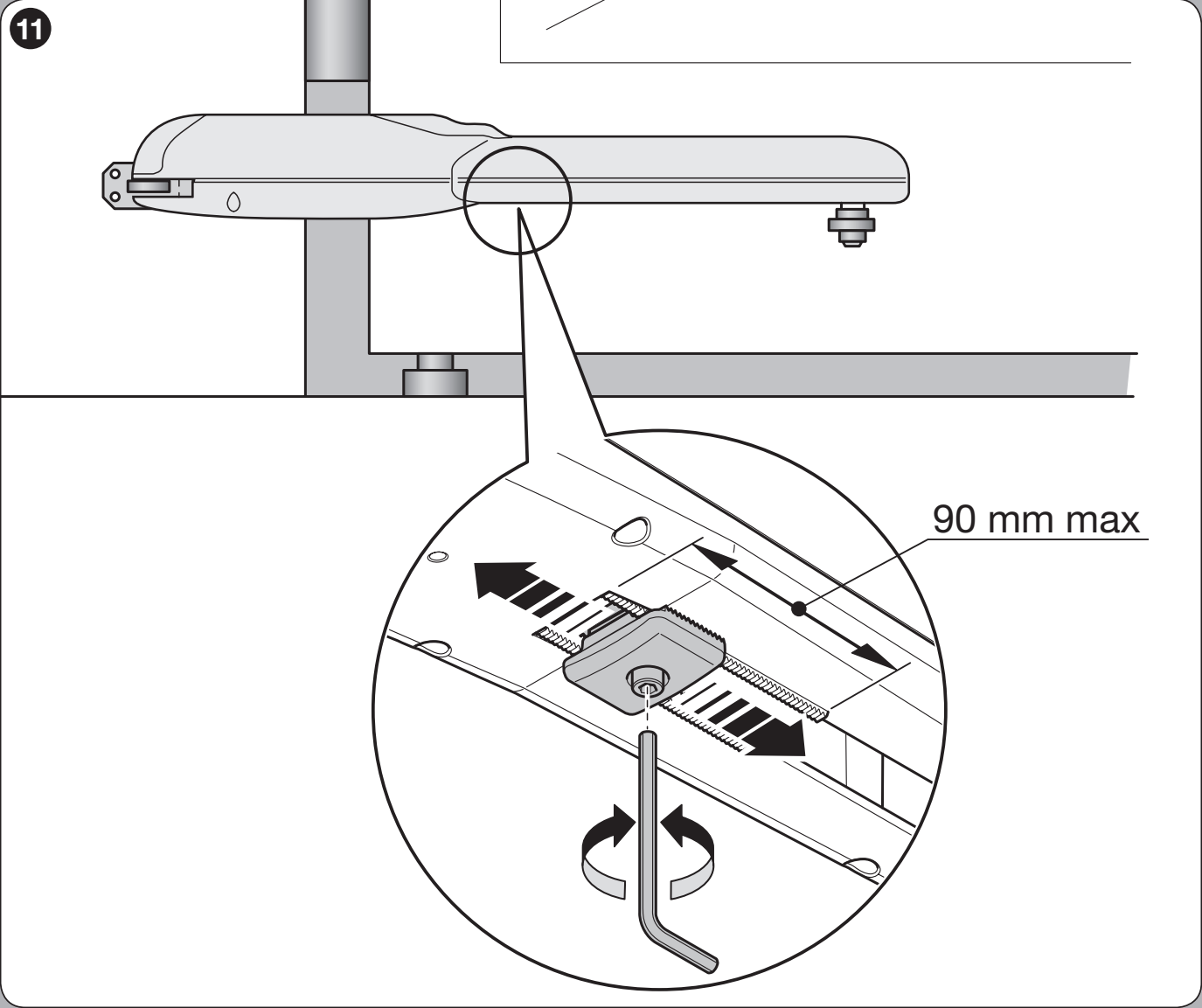 WINGO – setting the mechanical opening stop WINGO – setting the mechanical opening stop