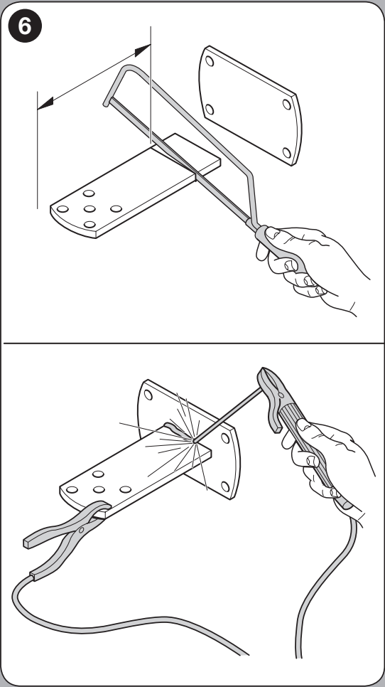 WINGO – modifying the rear bracket and welding it to the mounting plate WINGO – modifying the rear bracket and welding it to the mounting plate