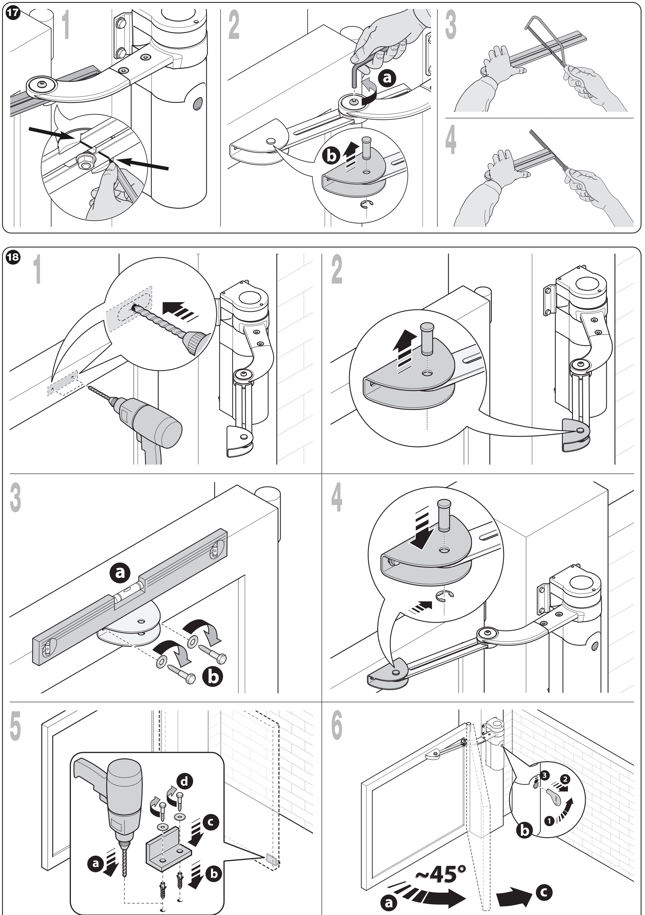 WALKY: arm cutting location and procedure after checking the geometry