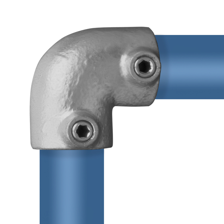 L-shaped tube connector