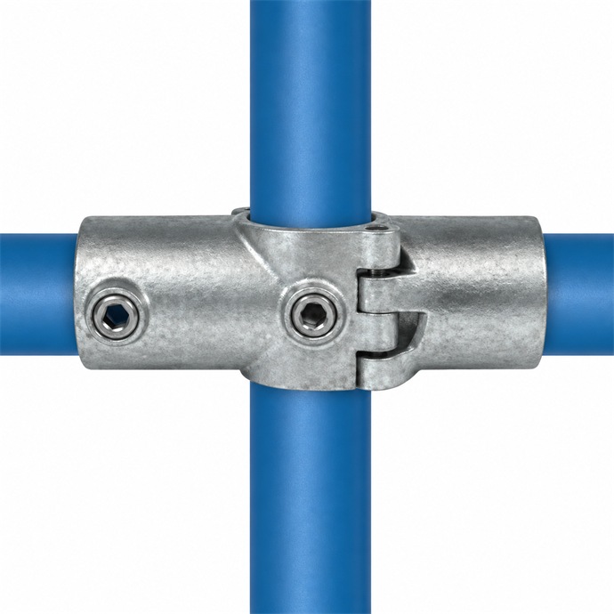 Example of using the 48.3 mm tube connector with blue tubes