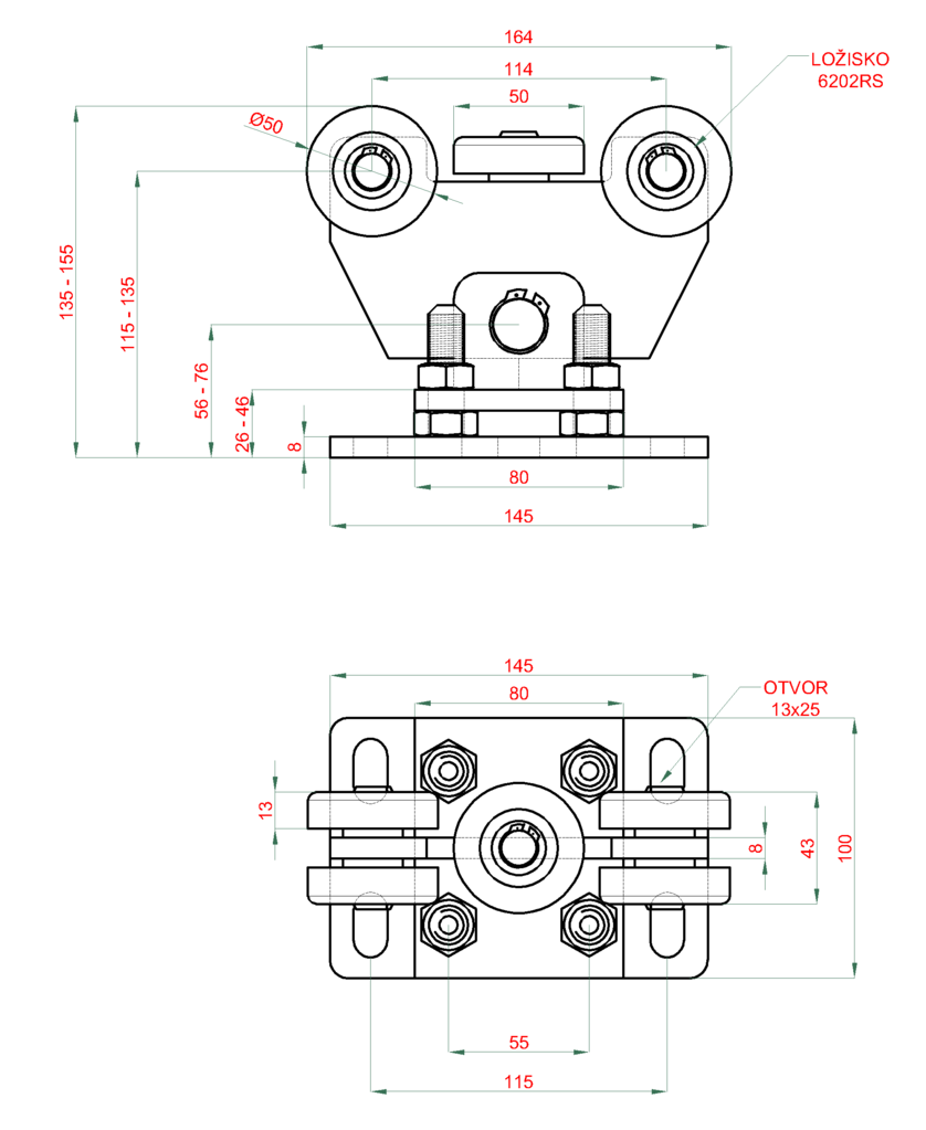 Drawing of carriage v-02-12 Drawing of carriage v-02-12