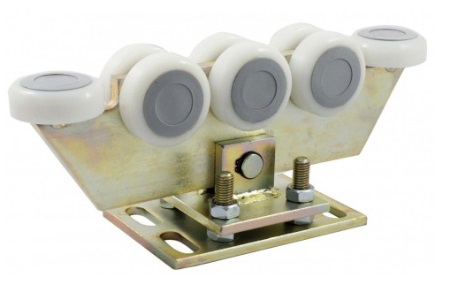 Adjustable swing trolley, 8 rollers