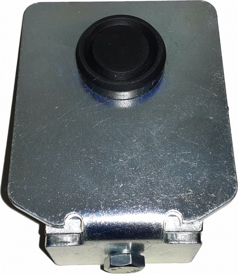 C-track end cap for sliding gate