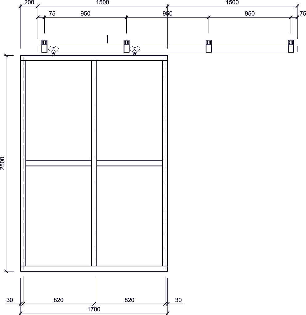 foundation for a suspended gate