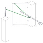 Double-leaf garage door