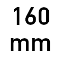 Wheels with Ø 160 mm