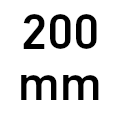 Wheels with Ø 200 mm
