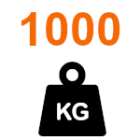 Gate weight up to 1000 kg