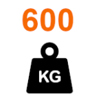 Gate weight up to 600 kg