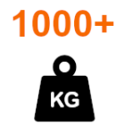 Gate weight over 1000 kg