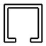 C-profile 58x58x3mm