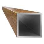 Posts – wood-effect aluminium