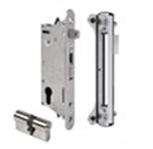 Locks, handles and grab handles