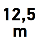 Passage width up to 12.5 m