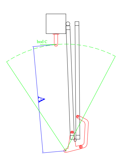 Folding mechanism installation, step 2