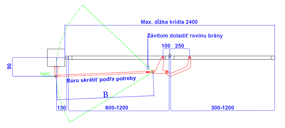 Folding mechanism installation, step 3