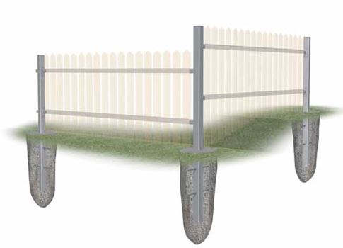 Plain fence post