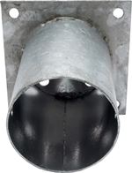 Round anchor bracket for timber buildings Round anchor bracket for timber buildings