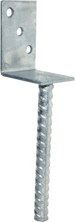 L-shaped 60 mm anchor base with a reinforcing bar L-shaped 60 mm anchor base with a reinforcing bar