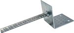 L-shaped anchor base with reinforcing bar L-shaped anchor base with reinforcing bar