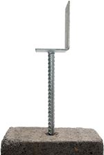 L-shaped anchor base with reinforcing bar L-shaped anchor base with reinforcing bar