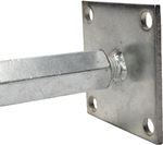 Post base with adjustable nut Post base with adjustable nut