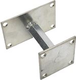Post base with adjustable nut Post base with adjustable nut