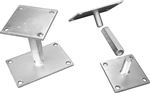Post base with adjustable nut Post base with adjustable nut