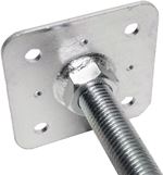 Pillar base with fixed top plate Pillar base with fixed top plate