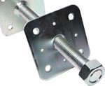 Post base with a separate top plate