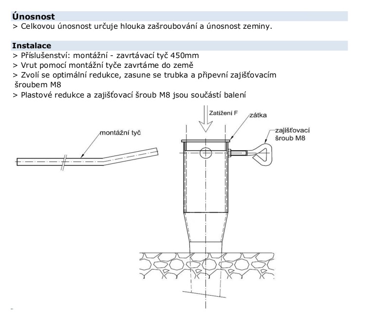 Ground screw with a U-shaped anchor bracket Ground screw with a U-shaped anchor bracket