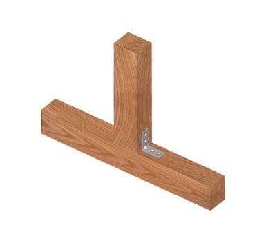 Example of how to use a furniture angle bracket
