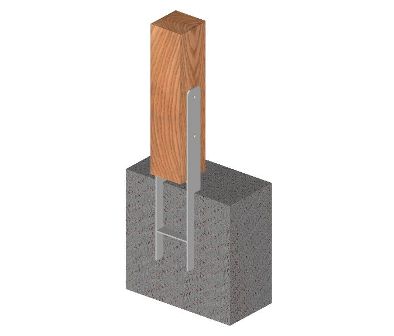 Example of using an HH-shaped static anchor Example of using an HH-shaped static anchor