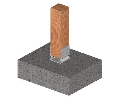 Example of a U-shaped static anchor with a 60 mm embossed profile in use