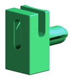 Drive-in wire mesh fence clip