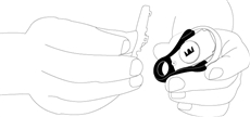 5. Separate the two parts of the cover