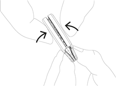 9. Snap the top parts of the covers together